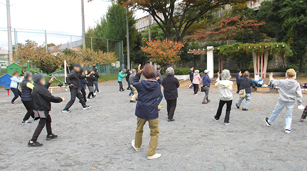 六ツ川大池地区保健活動推進員主催 太極拳体験