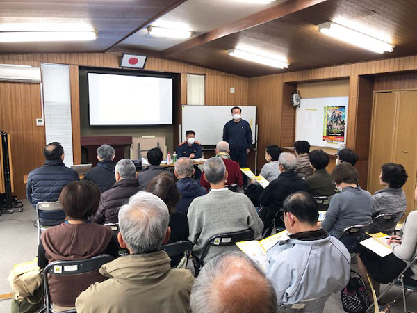 六ツ川大池地区家庭防災員全体講習会