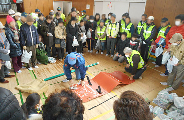 別所小学校地域防災拠点訓練会